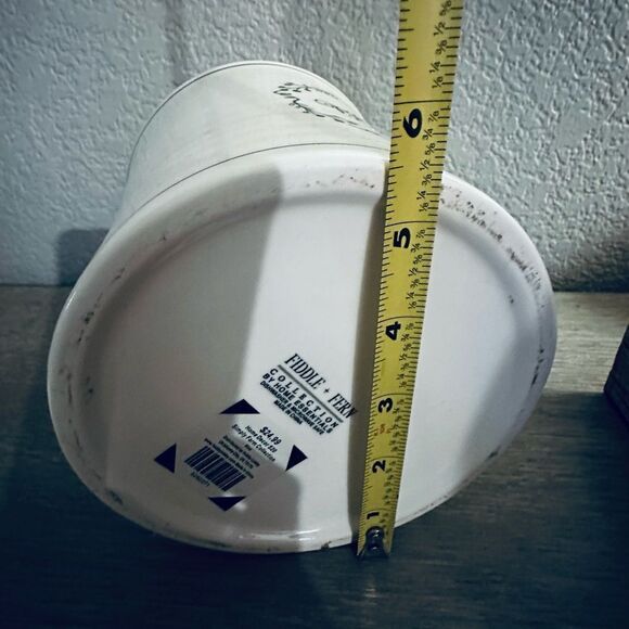 Blessings Farmhouse Ceramic Kitchen Canister Cookie Jar - Picture 3 of 3